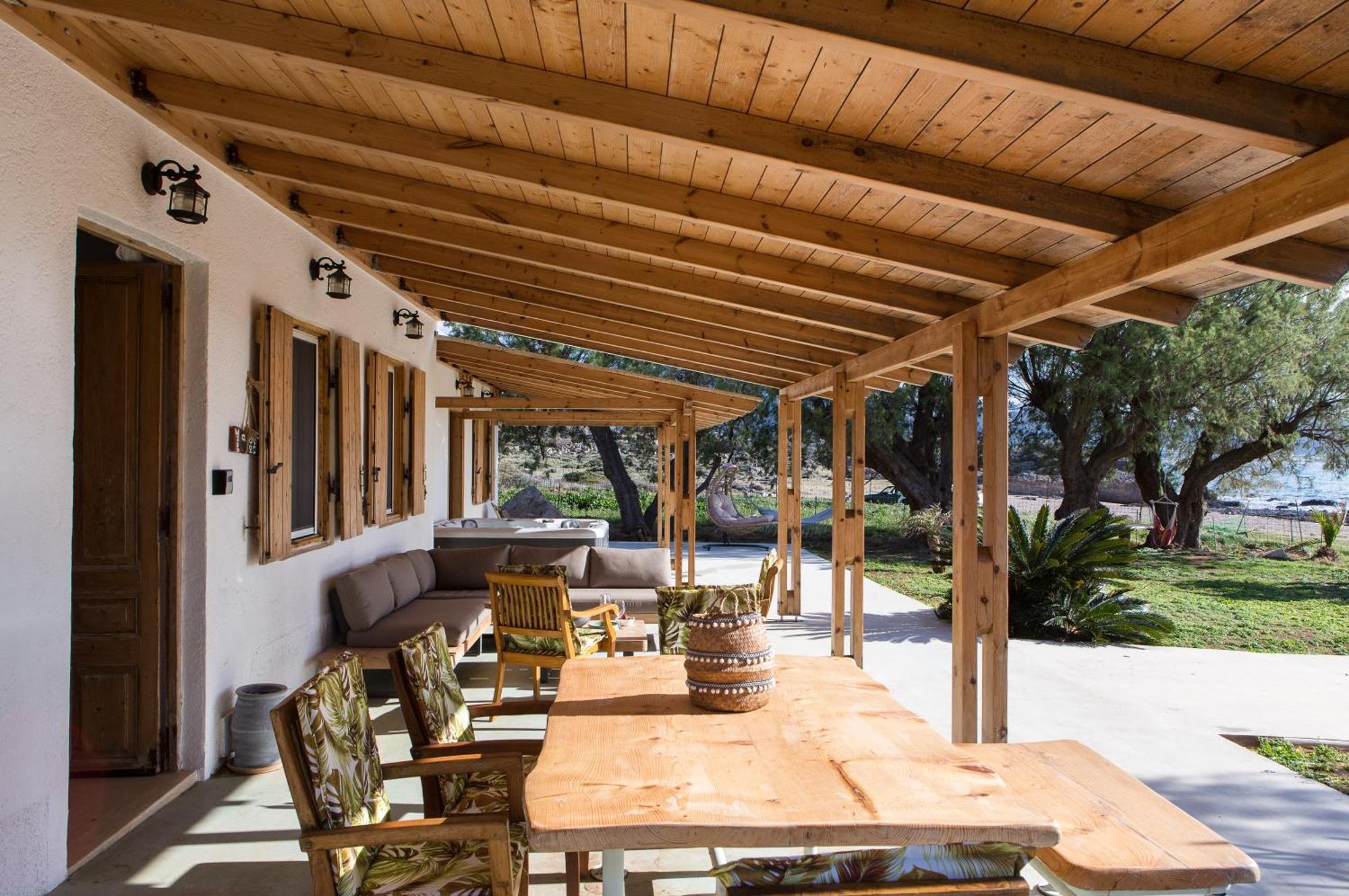 Mera Beachfront House - Фаласарна Экстерьер фото