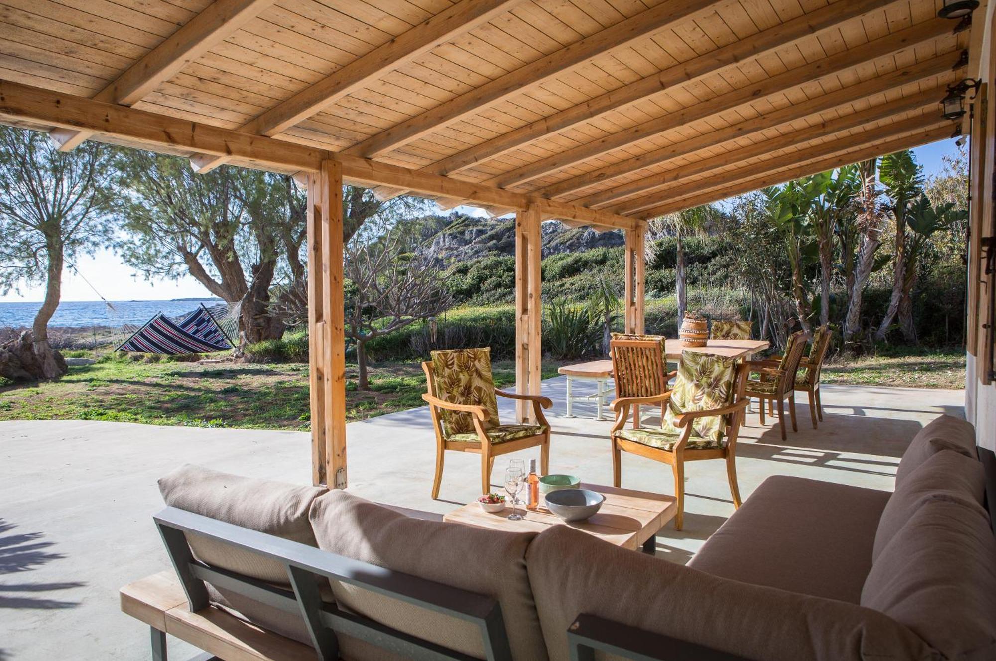 Mera Beachfront House - Фаласарна Экстерьер фото